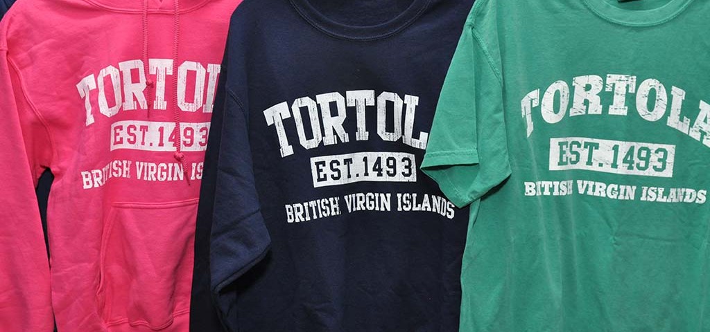 tortola established t-shirts available at trellis gift shop