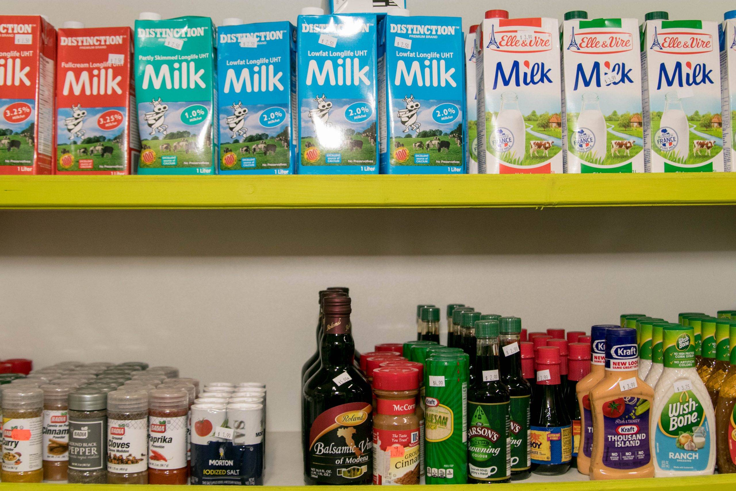 milk products trellis bay market