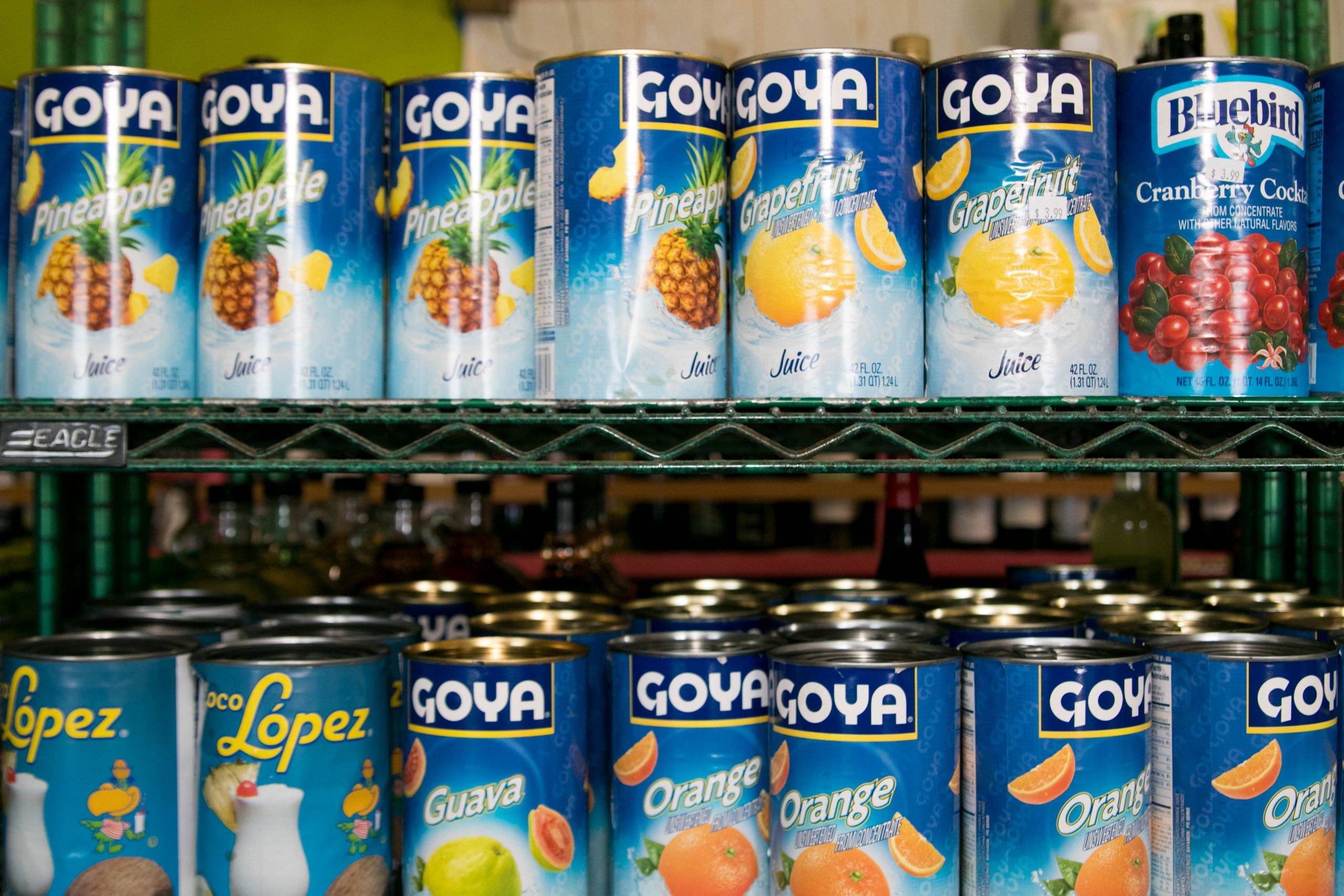 Goya fruit juices trellis bay market