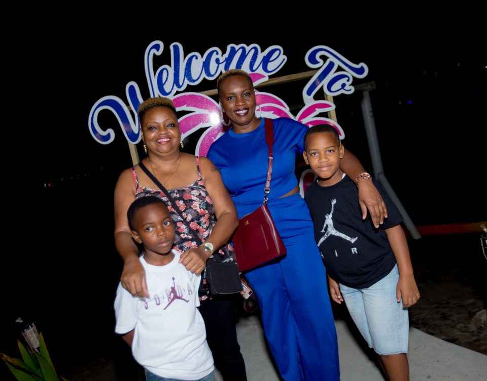 Two women and their boys