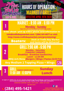 covid19 update trellis bay market bar and grill tortola british virgin islands 2020